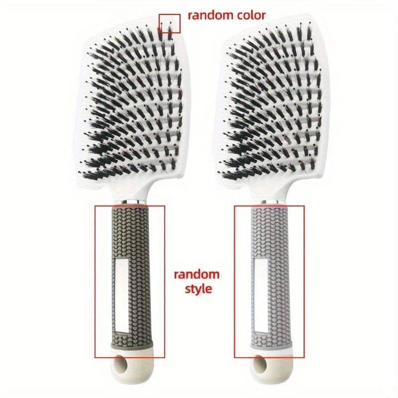 1pc Magic Scalp Massage Hair Brush for Women - Professional Detangling Tool for Wet Curly Hair - Hairdressing Tool, Detangling Brush, Ergonomic Handle, Durable Bristles, Salon Professionals, Styling Accessory, Sleek Design, S