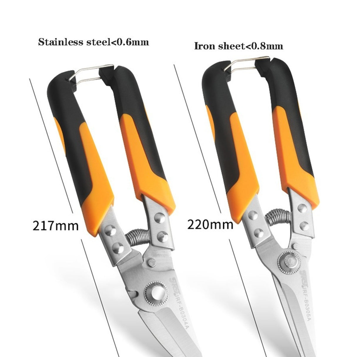 Heavy-Duty Industrial Shears - Professional Scissors & Shears for Cutting Metal Sheets, PVC Pipes, and Tin with Stainless Steel Blades and Ergonomic Handles for Comfortable Grip