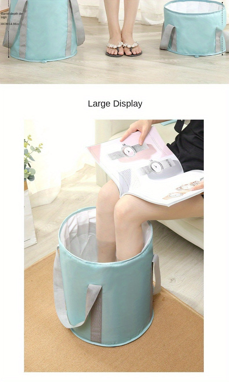 Portable Foldable Foot Soak Bath Tubs with Handles - Insulated, 5-Layer Design for Travel, Fishing, Camping & Home Spa - Unscented, No Power Needed, Travel Foot Spa|Foldable Foot Tubs|Insulated Foot Tubs