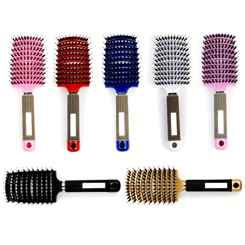 1pc Magic Scalp Massage Hair Brush for Women - Professional Detangling Tool for Wet Curly Hair - Hairdressing Tool, Detangling Brush, Ergonomic Handle, Durable Bristles, Salon Professionals, Styling Accessory, Sleek Design, S