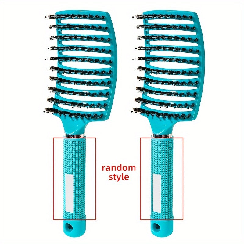 1pc Magic Scalp Massage Hair Brush for Women - Professional Detangling Tool for Wet Curly Hair - Hairdressing Tool, Detangling Brush, Ergonomic Handle, Durable Bristles, Salon Professionals, Styling Accessory, Sleek Design, S
