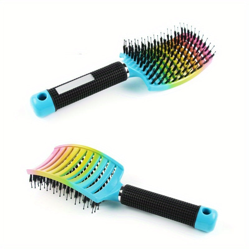 1pc Magic Scalp Massage Hair Brush for Women - Professional Detangling Tool for Wet Curly Hair - Hairdressing Tool, Detangling Brush, Ergonomic Handle, Durable Bristles, Salon Professionals, Styling Accessory, Sleek Design, S