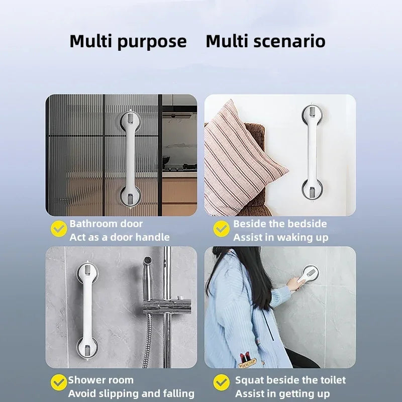 1PC Safety Helping Handle Anti Slip Support Toilet Bathroom Safe Grab Bar Vacuum Sucker Handrail Household Suction Cup
