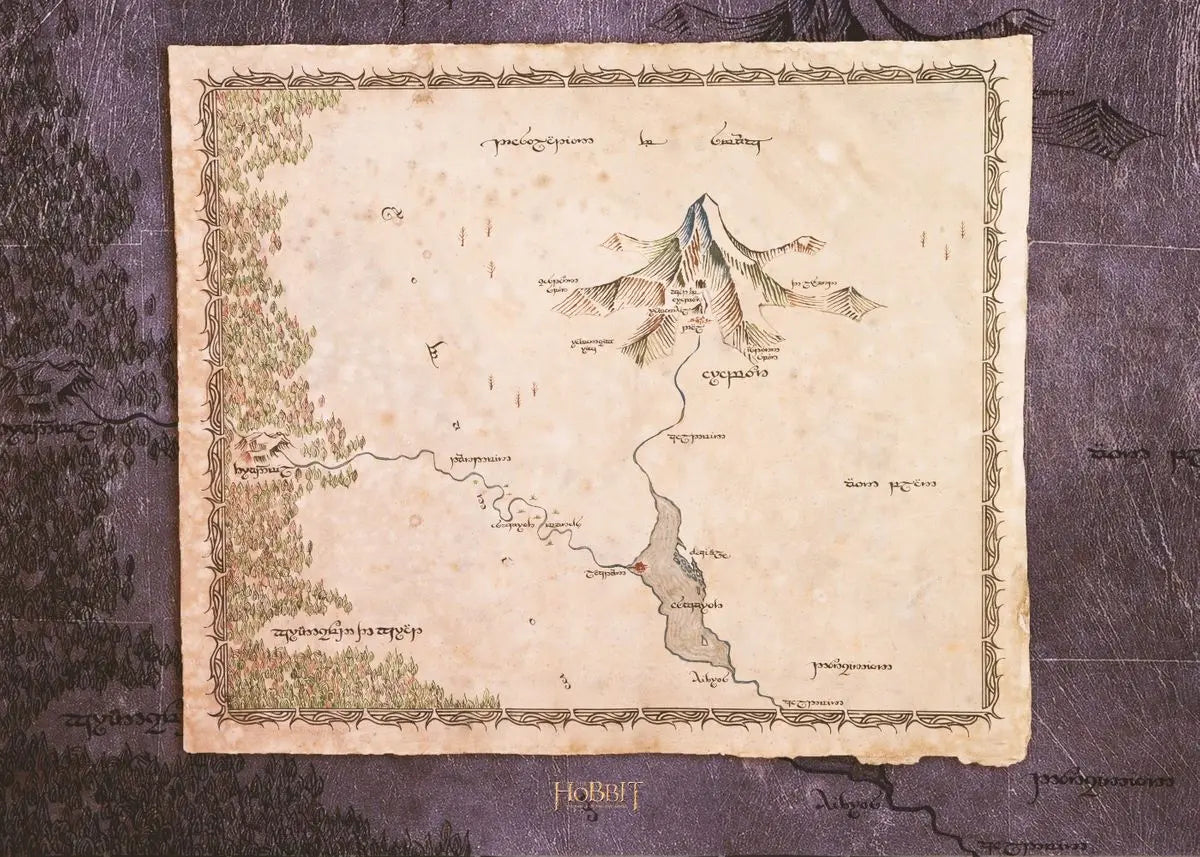 Vintage Middle-Earth Maps Map Canvas Painting Retro Middle-earth Map Canvas Abstract  Wall  Art  Picture Living Room  Art Decor