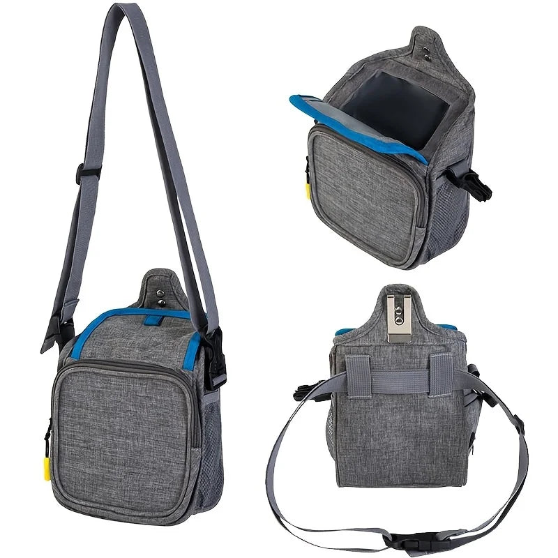 Dog Food Bag for Training Built-in Poop Bag Dispenser With Reflective Strip Double-Ended Belt