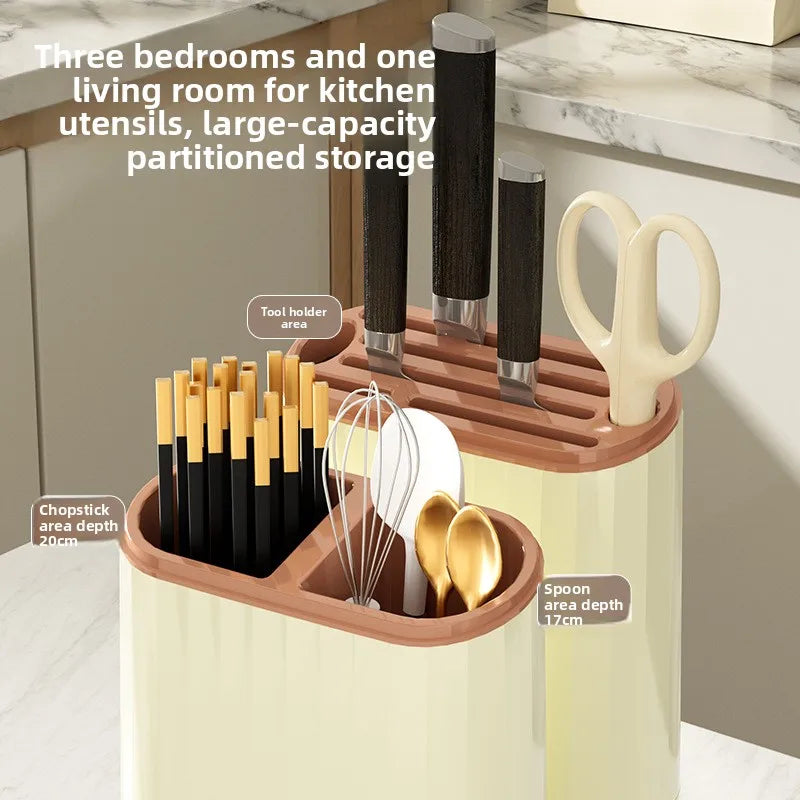 Kitchen Knife Holder, Storage Rack, Household Vegetable Board Storage Rack, Countertop Drain, Chopstick Holder, Cutting Board