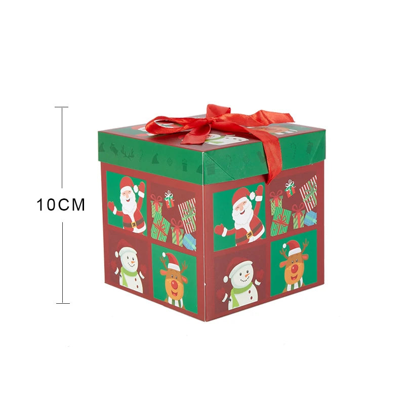 Christmas Gifts Box Christmas Snowman Packing Box Navidad Santa Claus Xmas Ornament New Year Christmas Party Decor Supplies