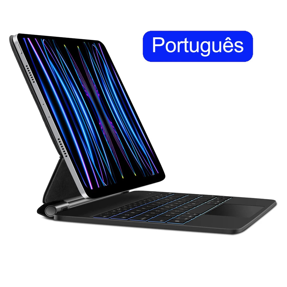 GOOJODOQ Magic Keyboard for iPad Pro 11 Inch 4th/3rd/2nd/1st Gen iPad Air 11 M2 M3 Air 4 Air 5 Floating Stand Bluetooth Keyboard