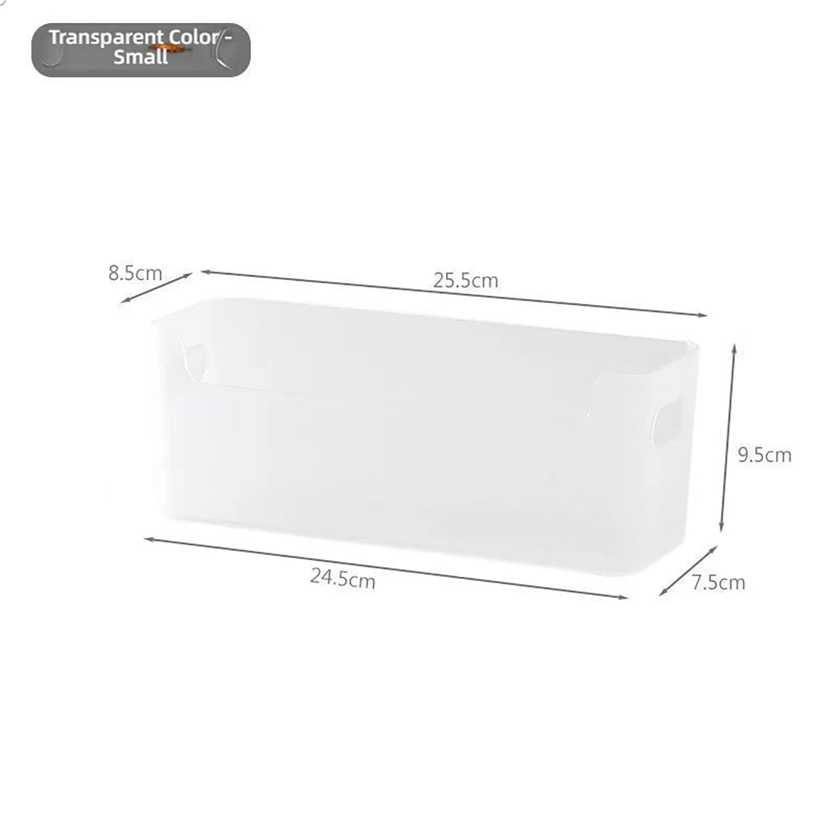 Minimalist White PP Wall-Mounted Storage Box - Self-Adhesive Cabinet Door Organizer for Kitchen, Space Saving Design (No Tools）