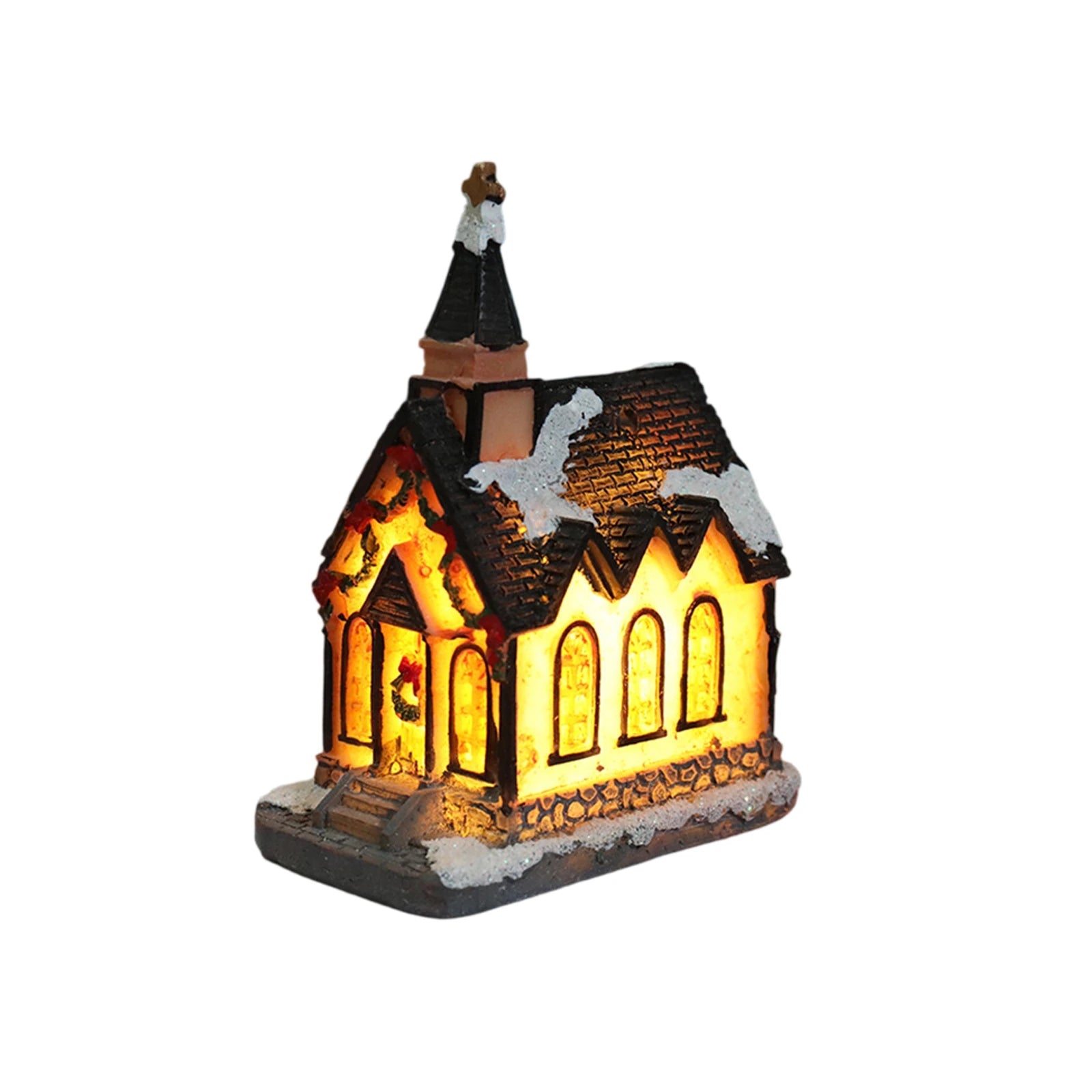 Christmas Houses Christmas Decoration With Lights Room Tabletop Supplies Festive Atmosphere Ornament Holiday Gift