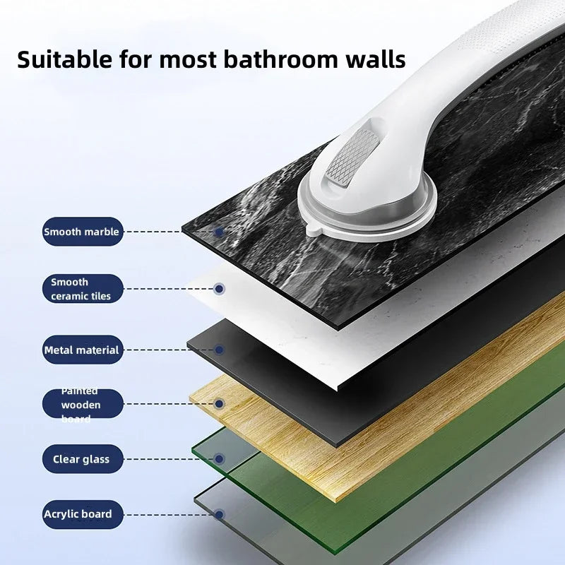 1PC Safety Helping Handle Anti Slip Support Toilet Bathroom Safe Grab Bar Vacuum Sucker Handrail Household Suction Cup