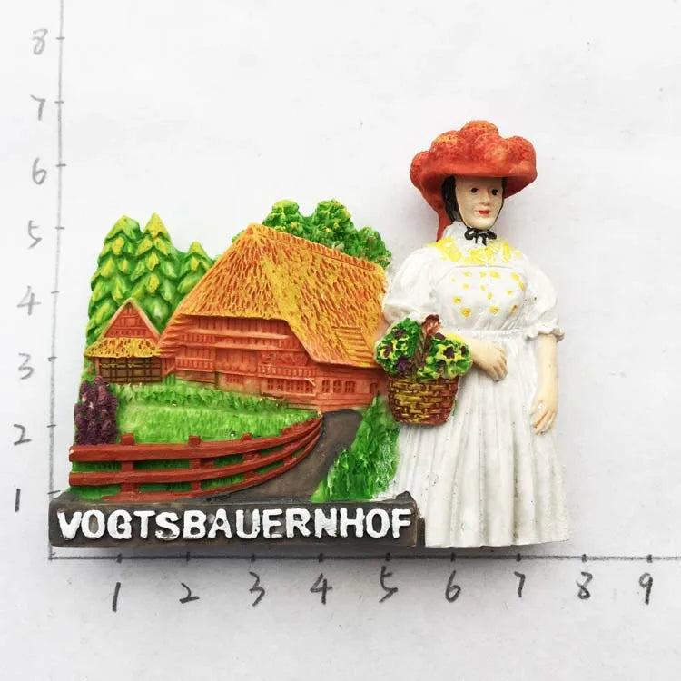 Germany Munchen 3D Fridge Magnets Tourism Souvenir Refrigerator Magnetic Sticker Collection Handicraft Gift