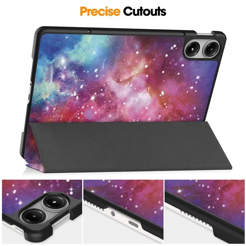 For Xiaomi Redmi Pad Pro 2024 Folding Flip Stand Case Funda for Red Mi Pad Pro 12.1 POCO Pad 12 1 Tablet Cover with Auto Sleep