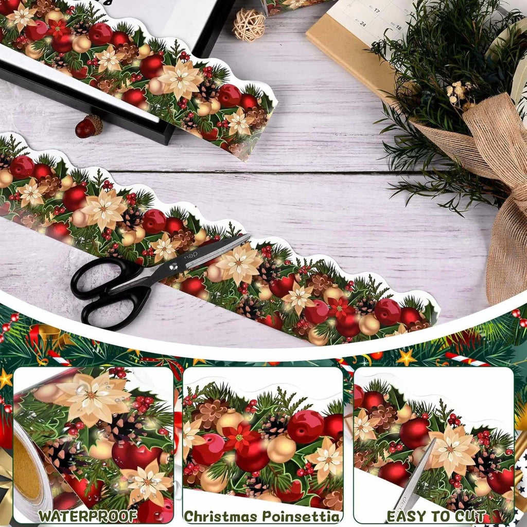 2025 Christmas Holiday Decoration Border Stickers Handmade Crafts Decoration Stickers Christmas Decorations новогодний декор