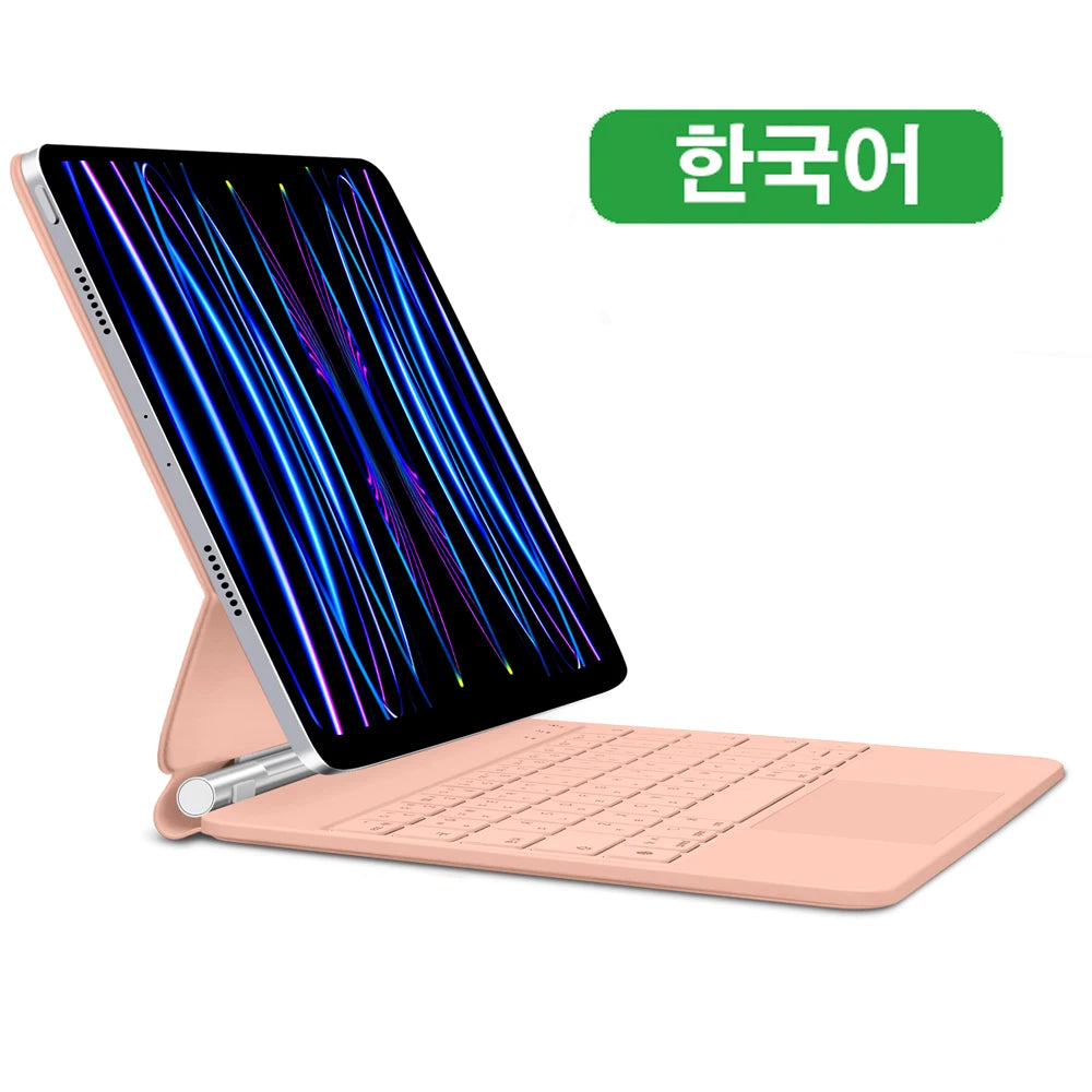 GOOJODOQ Magic Keyboard for iPad Pro 11 Inch 4th/3rd/2nd/1st Gen iPad Air 11 M2 M3 Air 4 Air 5 Floating Stand Bluetooth Keyboard