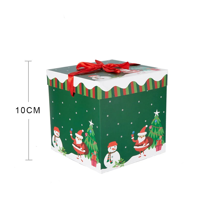 Christmas Gifts Box Christmas Snowman Packing Box Navidad Santa Claus Xmas Ornament New Year Christmas Party Decor Supplies