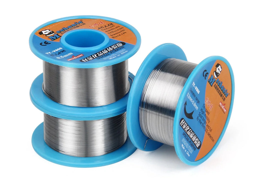 MECHANIC TY-V866 40g Mild Rosin Core 183℃ Melting Point 0.2-0.8mm High Purity Environmental Solder Wire Welding Flux Iron Cable