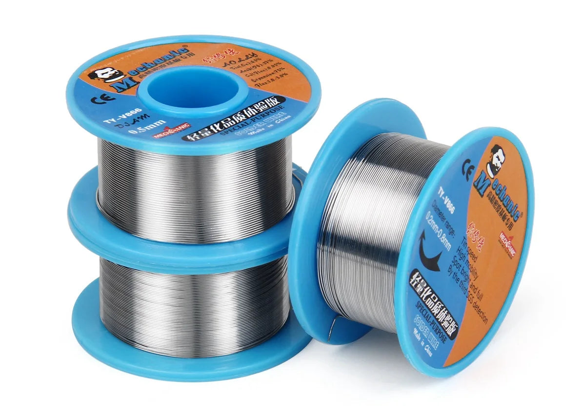 MECHANIC TY-V866 40g Mild Rosin Core 183℃ Melting Point 0.2-0.8mm High Purity Environmental Solder Wire Welding Flux Iron Cable