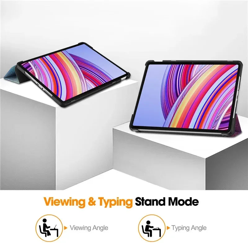 For Xiaomi Redmi Pad Pro 2024 Folding Flip Stand Case Funda for Red Mi Pad Pro 12.1 POCO Pad 12 1 Tablet Cover with Auto Sleep