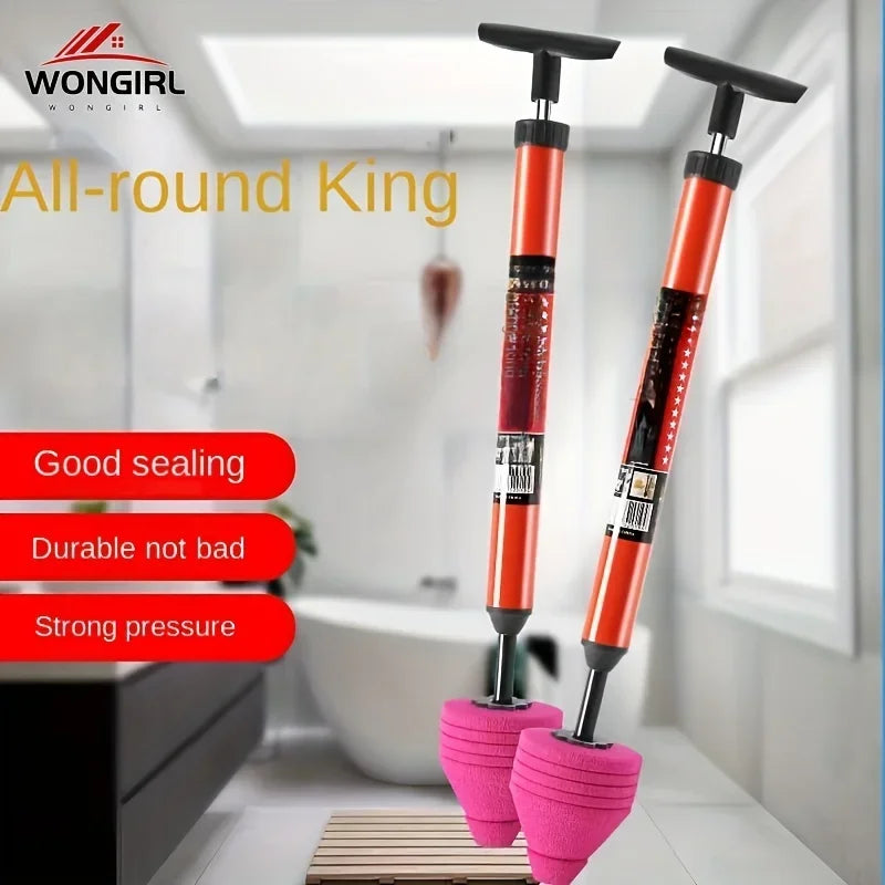 Unblock Toilet High Pressure One Shot Toilet Pipe Plunger Cleaner Silicone Quickly Home Toilet Sewer Dredging Plunger Wc pump