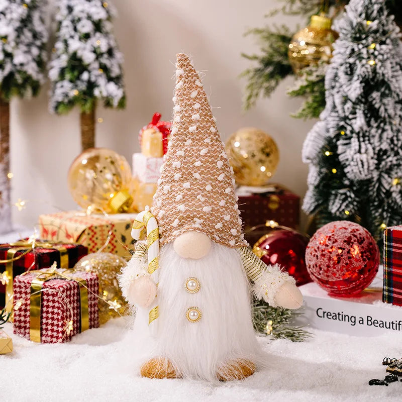 Glowing Gnome Christmas Faceless Doll 30cm Tree Decorations 2025 Night Light Xmas Gift Navidad 2023 New Year Home Decor