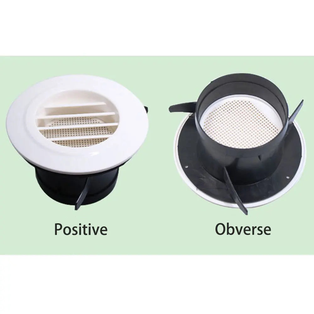 Air Vent Grill Round Air Ventilation Cover Ventilation Grille Kitchen Ducting Ceiling Wall Air Vent Grille 75 100 125 150 200MM