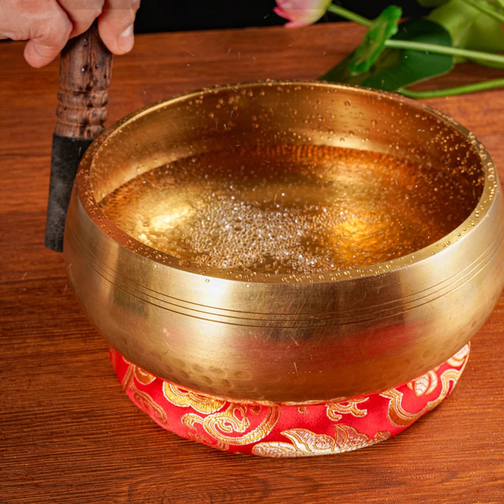 Tibetan Singing Bowl Set Meditation Singing Bowl Yoga Meditation Chanting Bowl for Yoga Chakra Healing Mindfulness Stress Relief