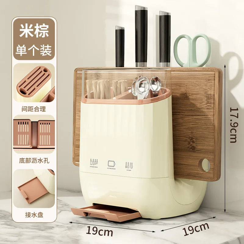 Kitchen Knife Holder, Storage Rack, Household Vegetable Board Storage Rack, Countertop Drain, Chopstick Holder, Cutting Board