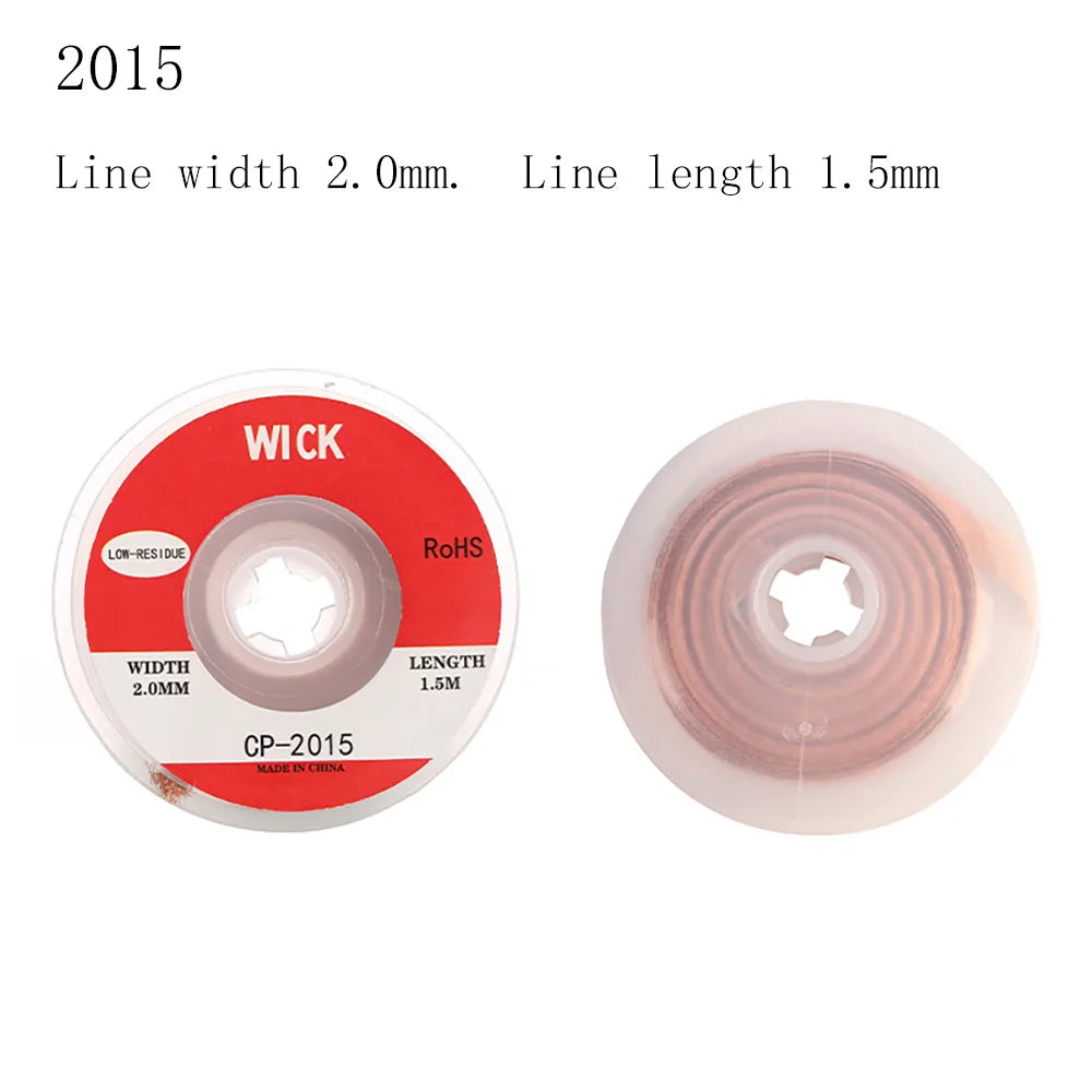 Tin suction Wire Manual Desoldering Suction 1.5m Welding Point Solder Remover Braid Tape Lead Cord Flux Tools