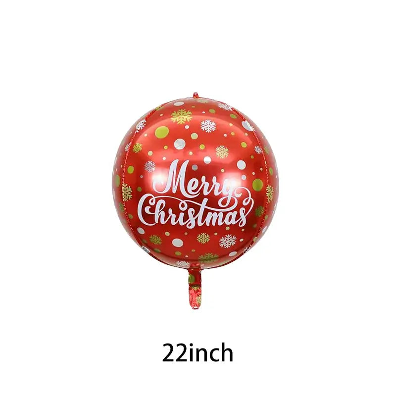 Christmas Decoration Balloons Santa Claus Snowman Aluminum Foil Letter Balloon Banner Merry Christmas Theme Party Decor Supplies
