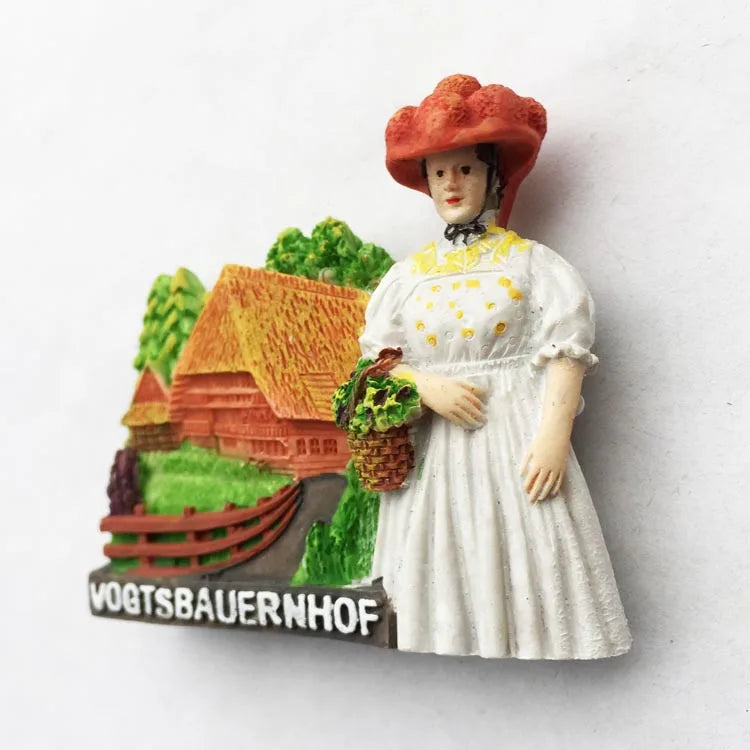 Germany Munchen 3D Fridge Magnets Tourism Souvenir Refrigerator Magnetic Sticker Collection Handicraft Gift
