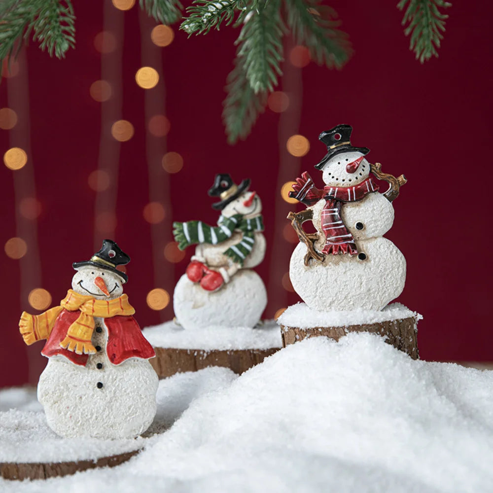 Christmas Resin Tree Decorations Santa Snowman Angel Pendant Ornament DIY Kids Toys Noel Navidad Kerst 2023