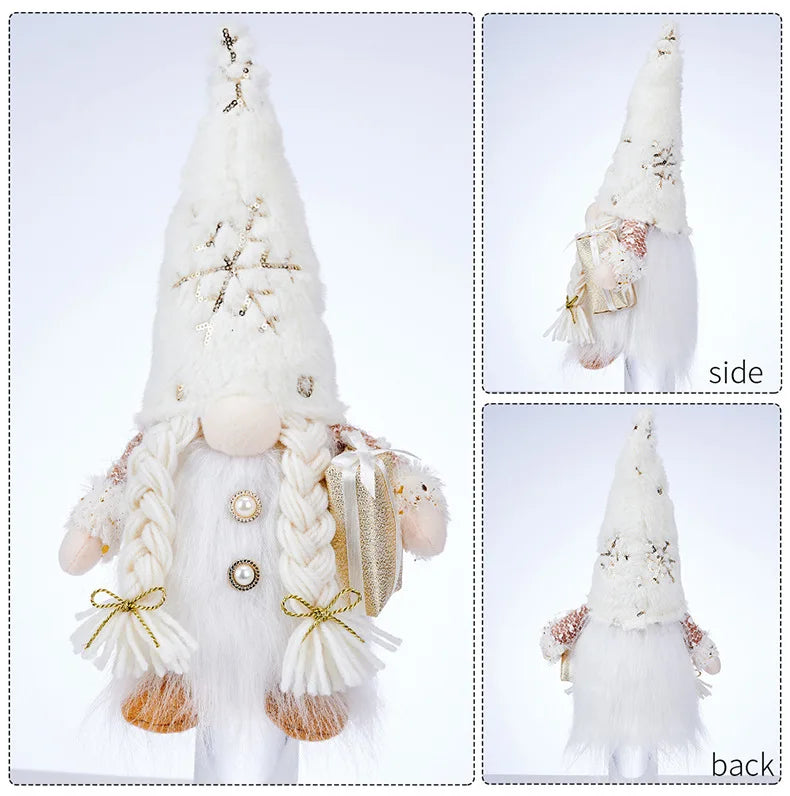 Glowing Gnome Christmas Faceless Doll 30cm Tree Decorations 2025 Night Light Xmas Gift Navidad 2023 New Year Home Decor