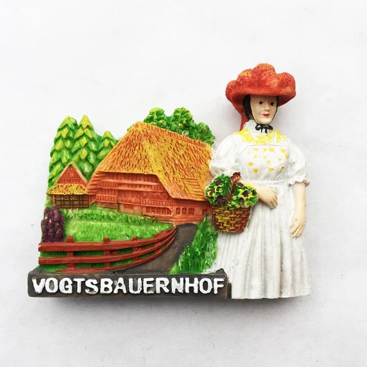 Germany Munchen 3D Fridge Magnets Tourism Souvenir Refrigerator Magnetic Sticker Collection Handicraft Gift
