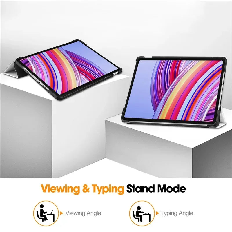 For Xiaomi Redmi Pad Pro 2024 Folding Flip Stand Case Funda for Red Mi Pad Pro 12.1 POCO Pad 12 1 Tablet Cover with Auto Sleep