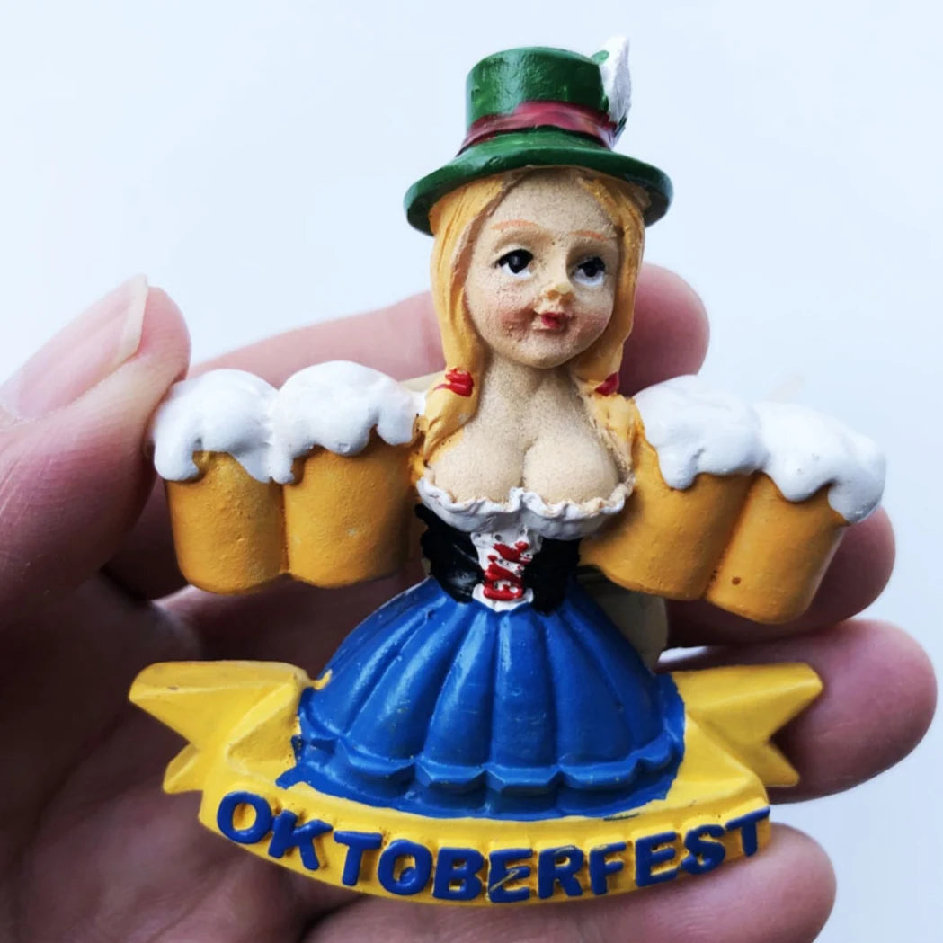 Germany Munchen 3D Fridge Magnets Tourism Souvenir Refrigerator Magnetic Sticker Collection Handicraft Gift