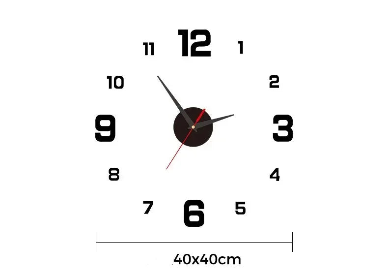 Luminous Decoration Digital Wall Clock Homes DIY Watches Frameless Decoration for Bedroom Families Living Room Stereo Led