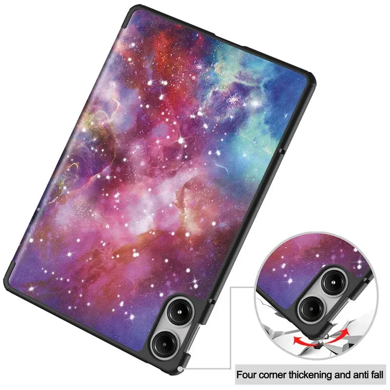 For Xiaomi Redmi Pad Pro 2024 Folding Flip Stand Case Funda for Red Mi Pad Pro 12.1 POCO Pad 12 1 Tablet Cover with Auto Sleep