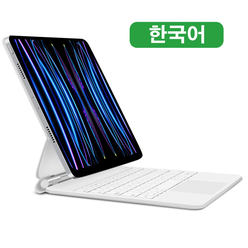 GOOJODOQ Magic Keyboard for iPad Pro 11 Inch 4th/3rd/2nd/1st Gen iPad Air 11 M2 M3 Air 4 Air 5 Floating Stand Bluetooth Keyboard