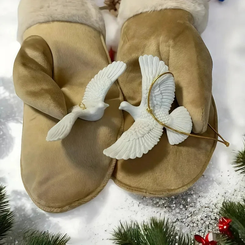 New Year Christmas Ornament Doves  Style Friendship Doves - Home Alone Christmas Tree Ornaments- Best Gift for Someone Special