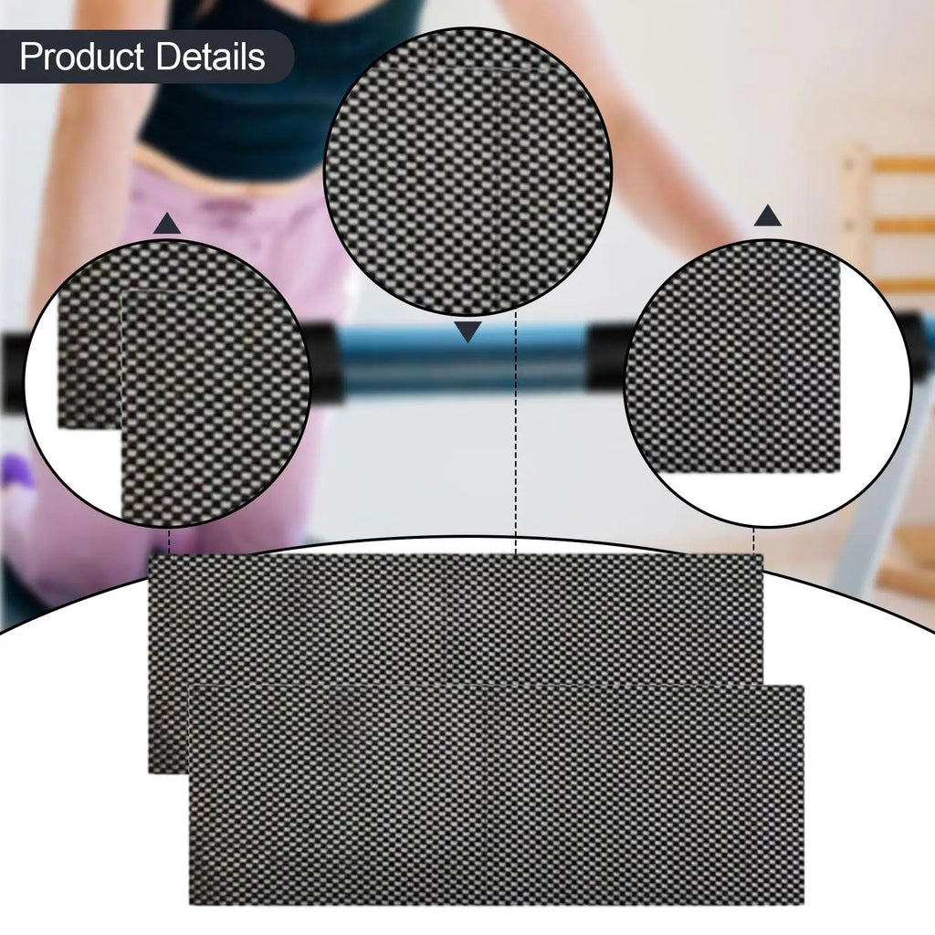 2 Pieces Pilates Nonslip Mat 25cmx60cm Multifunctional Gripper Mat Anti Skid for