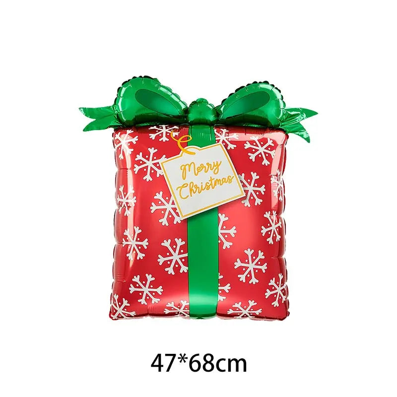 Christmas Decoration Balloons Santa Claus Snowman Aluminum Foil Letter Balloon Banner Merry Christmas Theme Party Decor Supplies