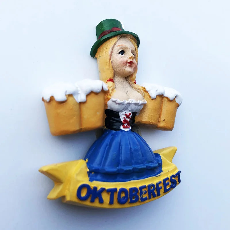 Germany Munchen 3D Fridge Magnets Tourism Souvenir Refrigerator Magnetic Sticker Collection Handicraft Gift