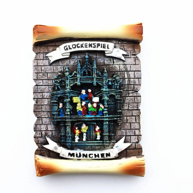 Germany Munchen 3D Fridge Magnets Tourism Souvenir Refrigerator Magnetic Sticker Collection Handicraft Gift