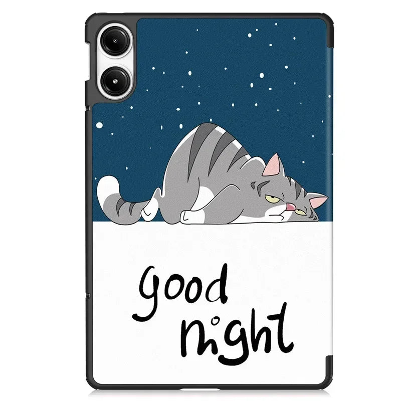 For Xiaomi Redmi Pad Pro 2024 Folding Flip Stand Case Funda for Red Mi Pad Pro 12.1 POCO Pad 12 1 Tablet Cover with Auto Sleep
