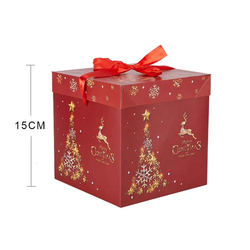 Christmas Gifts Box Christmas Snowman Packing Box Navidad Santa Claus Xmas Ornament New Year Christmas Party Decor Supplies