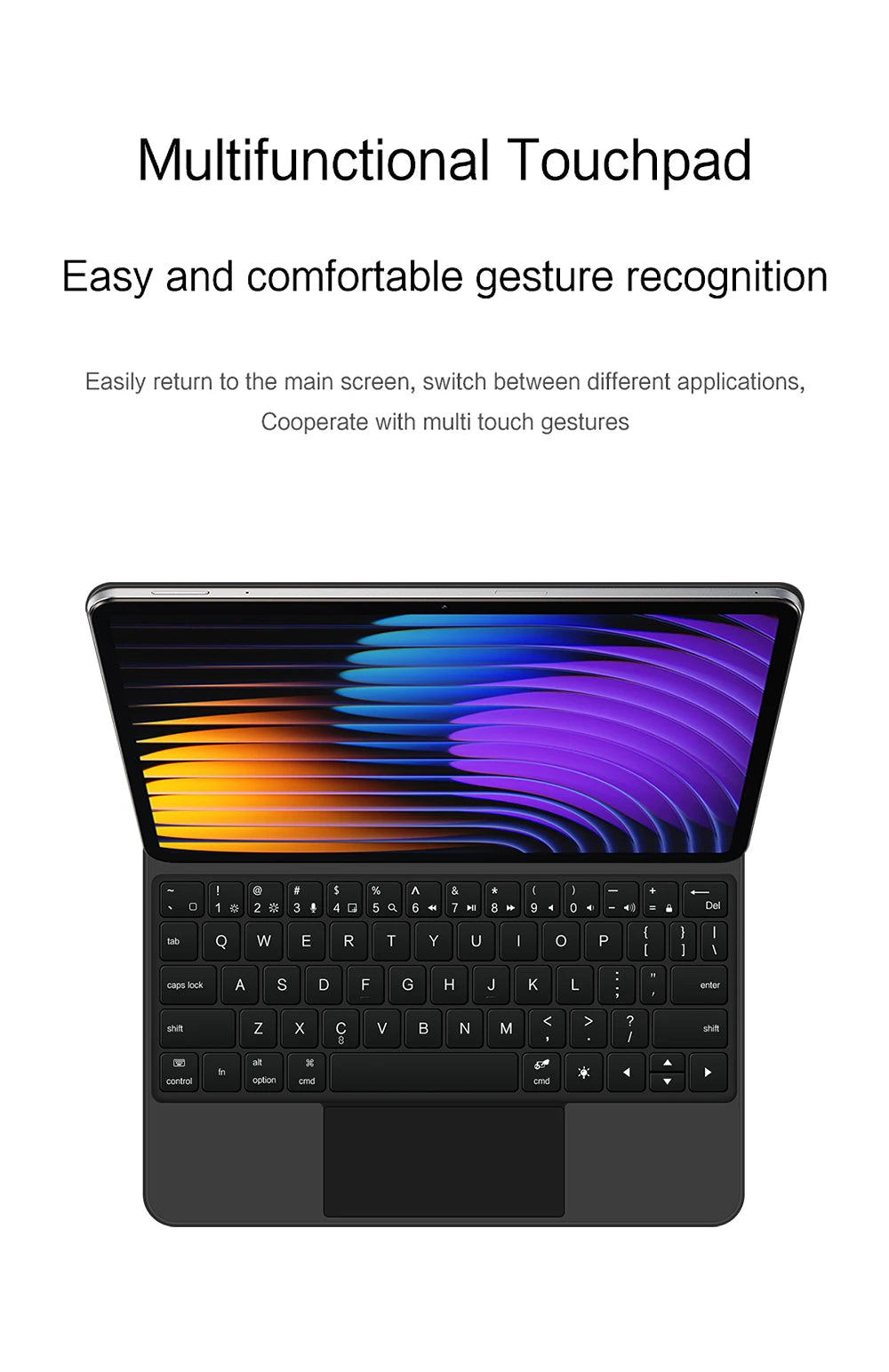 Magic Keyboard Folio For Xiaomi Pad 7 2024 Mi Pad 7 Pro 11.2" Tablet Smart Case Portuguese Spanish Korean French keyboard cover
