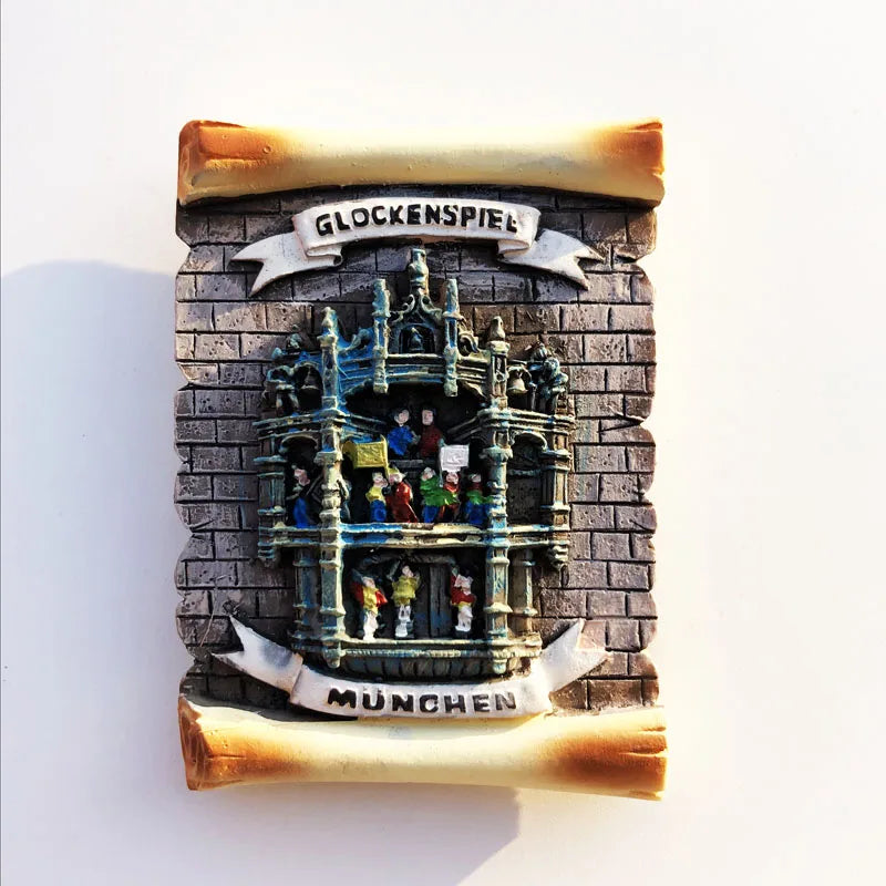 Germany Munchen 3D Fridge Magnets Tourism Souvenir Refrigerator Magnetic Sticker Collection Handicraft Gift