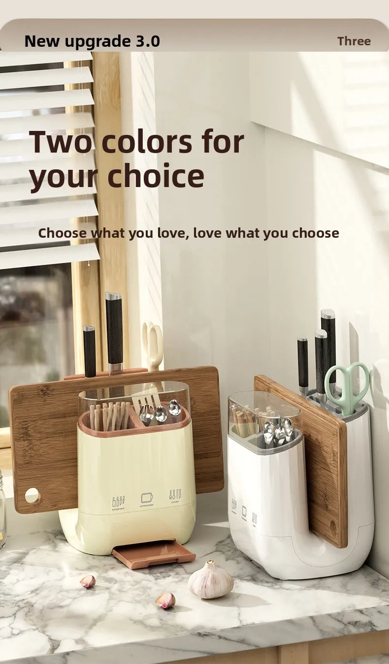 Kitchen Knife Holder, Storage Rack, Household Vegetable Board Storage Rack, Countertop Drain, Chopstick Holder, Cutting Board