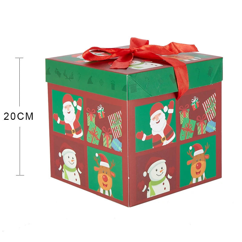 Christmas Gifts Box Christmas Snowman Packing Box Navidad Santa Claus Xmas Ornament New Year Christmas Party Decor Supplies